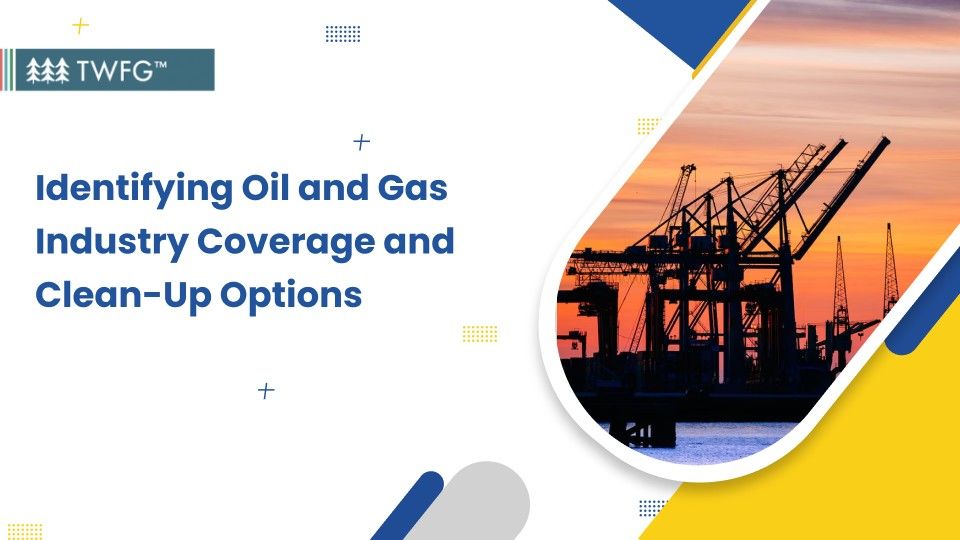 identifying oil and gas industry coverage and clean up banner