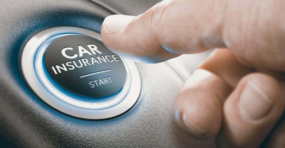 car insurance button pressing